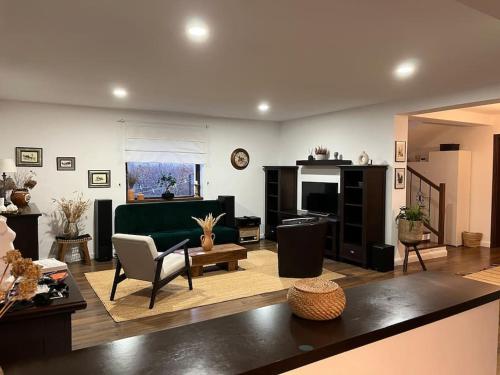 TV/trung tâm giải trí tại Green Garden Deluxe Villa by Therme