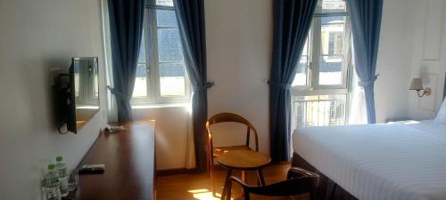 Eden Hotel Khem Beachにあるベッド