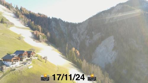 a house on the side of a mountain at Fless in San Martino in Badia