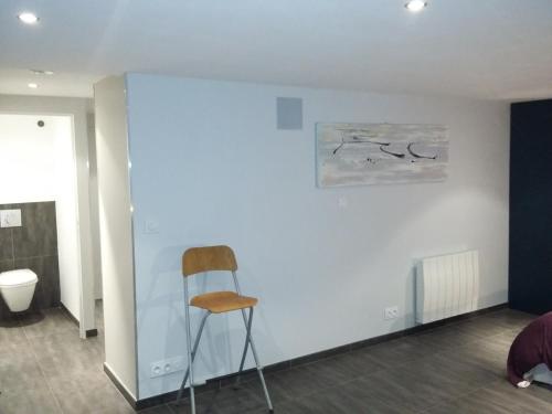 Χώρος καθιστικού στο Appartement au bord de la Sèvre Nantaise