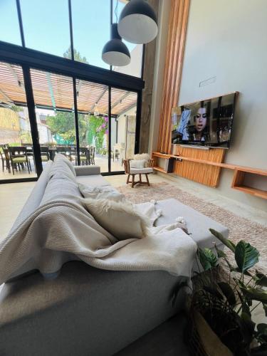 Χώρος καθιστικού στο Loft Caracas