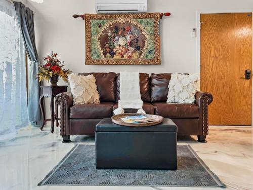 Χώρος καθιστικού στο Quiet Garden Sanctuary home