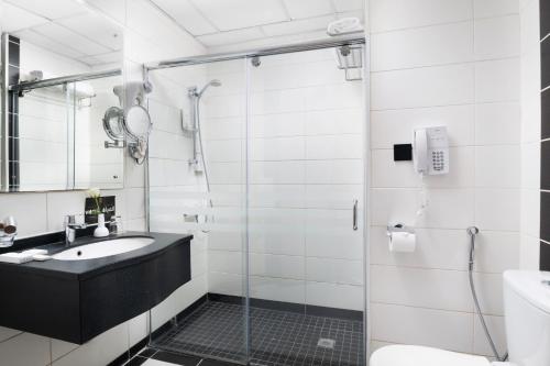 Koupelna v ubytování Elaf Bakkah Hotel