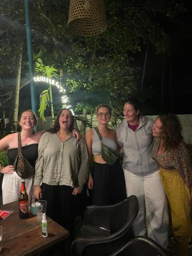 a group of women posing for a picture at Cliff & Coral in Varkala