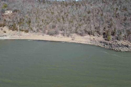 an aerial view of a large body of water at Lakehouse Getaway with Beautiful Views in Crowder