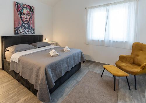 Postel nebo postele na pokoji v ubytování Apartment Vallissurda