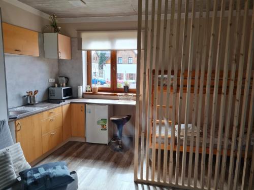 Una cocina o zona de cocina en Apartmány Kunc