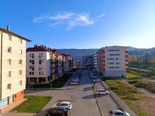 Nespecifikovaný výhled na hory nebo výhled na hory při pohledu z apartmánu