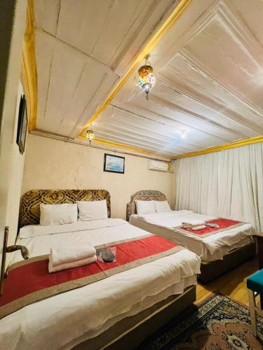 a bedroom with two beds in a room at DEDENİN YERİ İSTANBUL in Istanbul