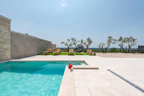 Πισίνα στο ή κοντά στο MY DALMATIA - Villa Pezer with heated swimming pool, sauna and Jacuzzi