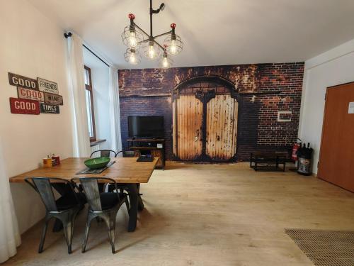 Posezení v ubytování RivApartmentsDowntowN Urban