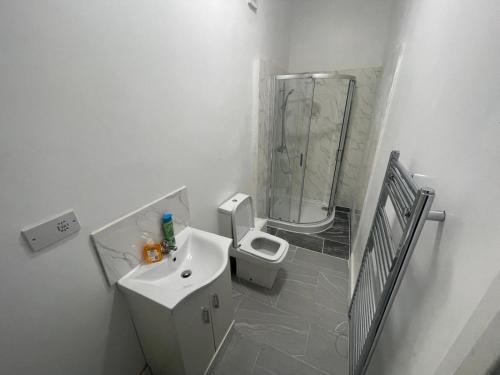 Koupelna v ubytování Easy home