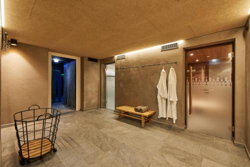Ett badrum på Hotel Rössle