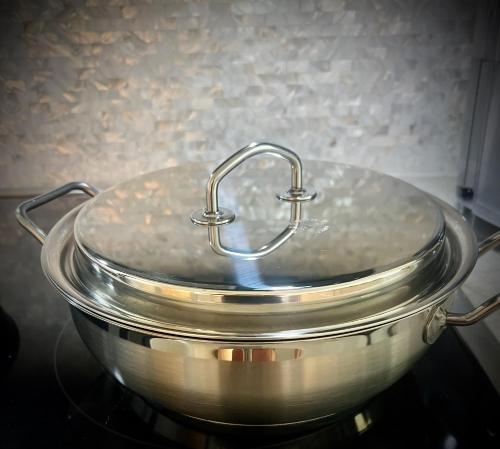 a pot sitting on top of a stove at Kaanapali's Royal Luxury Plantation Beach & Golf Retreat in Kaanapali
