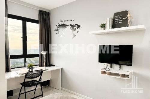 KLIA-KLIA 2, Comfy Studio, Horizon Suites Sepang-Dengkil by Flexihome-MYにあるテレビまたはエンターテインメントセンター