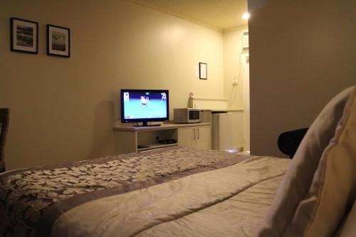 TV o dispositivi per l'intrattenimento presso Bayview Motel Rosebud/Rye