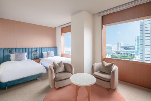 Katil atau katil-katil dalam bilik di The Mark Grand Hotel