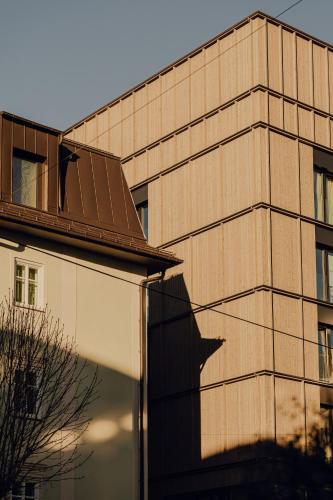 Budova, kde se aparthotel nachází
