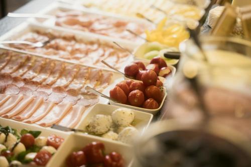 a buffet of different types of food on a table at Ölerhof in Haag am Hausruck