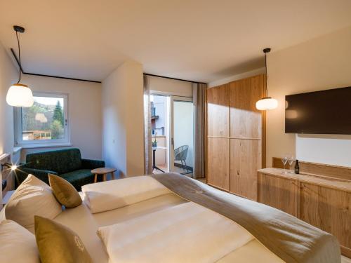 Cama o camas de una habitación en Hotel Sonnschein