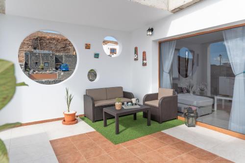 Χώρος καθιστικού στο Marde Loft