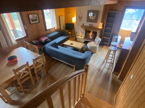 Χώρος καθιστικού στο Chalet Aster