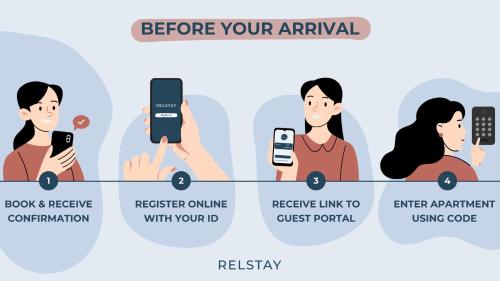 Eine Illustration einer Gruppe von Menschen, die ihre Handys halten. in der Unterkunft RELSTAY - Tortona in Mailand