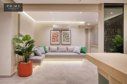 Χώρος καθιστικού στο Prime Residence Heliopolis