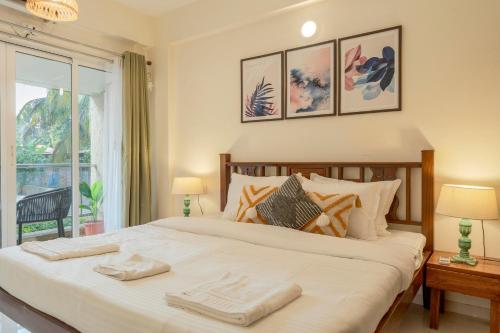 Ένα ή περισσότερα κρεβάτια σε δωμάτιο στο Affcasa Apartments
