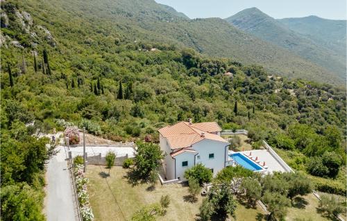 an aerial view of a house in the mountains at Amazing Home In Herceg Novi With Wifi in Herceg-Novi