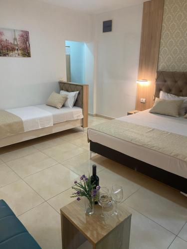 Apartments Vila Sara Mにあるベッド