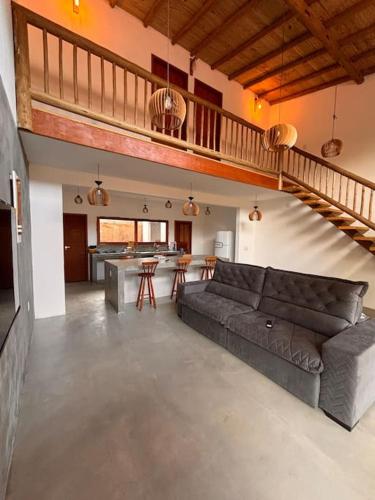 Posezení v ubytování Casa Viva Caraíva