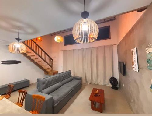 Posezení v ubytování Casa Viva Caraíva