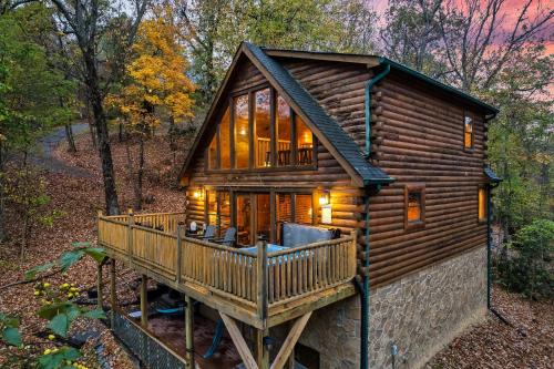 Deja View Serene Mountain Cabin for a Family Get-away with a Hot tub Sauna Fire pit that is Pet Friendly photo 12