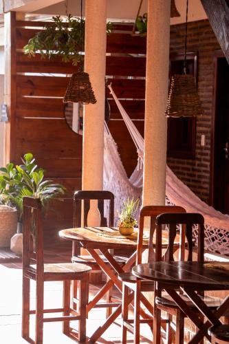 Kawasan patio atau luaran di Pousada Coral Negro
