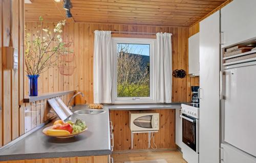 Kuchyň nebo kuchyňský kout v ubytování 3 Bedroom Cozy Home In Spøttrup