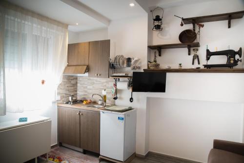Kuchyň nebo kuchyňský kout v ubytování B&B MaVa