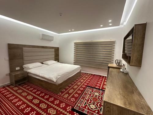 Ένα ή περισσότερα κρεβάτια σε δωμάτιο στο Petra view apartment
