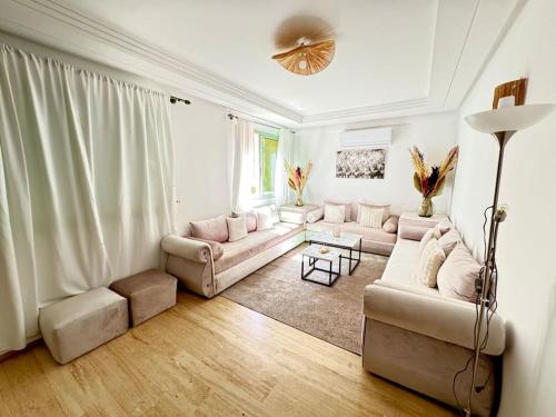 Zona de estar de Appart cozy hyper centre calme
