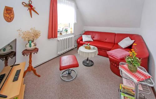 Χώρος καθιστικού στο Ferienwohnung Neukloster