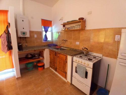 Kuchyň nebo kuchyňský kout v ubytování Samaram