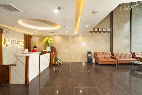 Χώρος καθιστικού στο Delicate Hotel