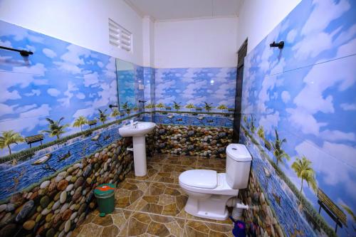 Koupelna v ubytování 17 Cinnamon Villa Ahangama