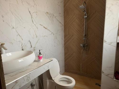 Koupelna v ubytování Oasis appartement