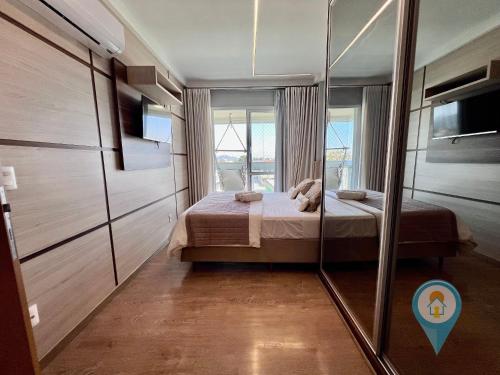 Кровать или кровати в номере N5304 Completo para Férias, Praia e Beto Carrero