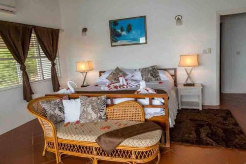 Oceandale Beachfront Villaにあるシーティングエリア