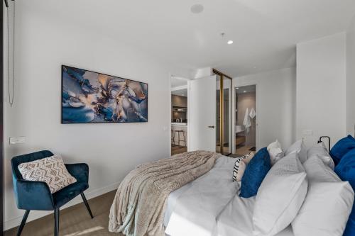 Katil atau katil-katil dalam bilik di WOW Self-Contained Apartment on Tarver