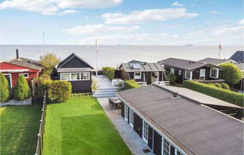 an aerial view of a row of houses at Amazing Home In Otterup in Otterup