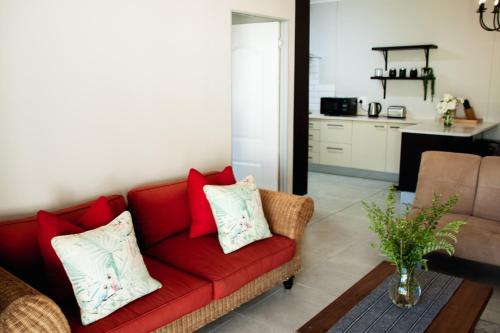 Et opholdsområde på Rooikraal Hamlet Village Cottage