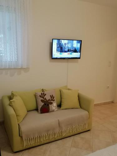 Χώρος καθιστικού στο Zen room Trikala